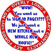 Contractors, you do not need 20 page contract forms that scare your customers.