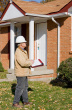 Roofing Contractor performing a roof certification.