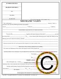 mechanics lien forms texas mechanic lien form