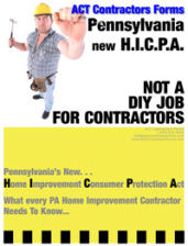 Free PA Home Improvement Consumer Protection ACT Information for Pennsylvania Home Improvement Contractors