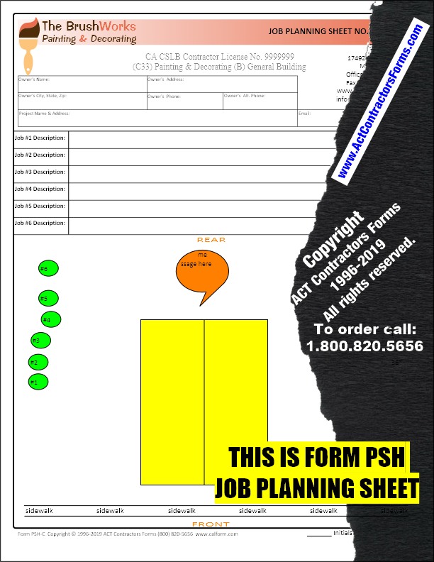 Painting Contractor Bid & Estimate Forms